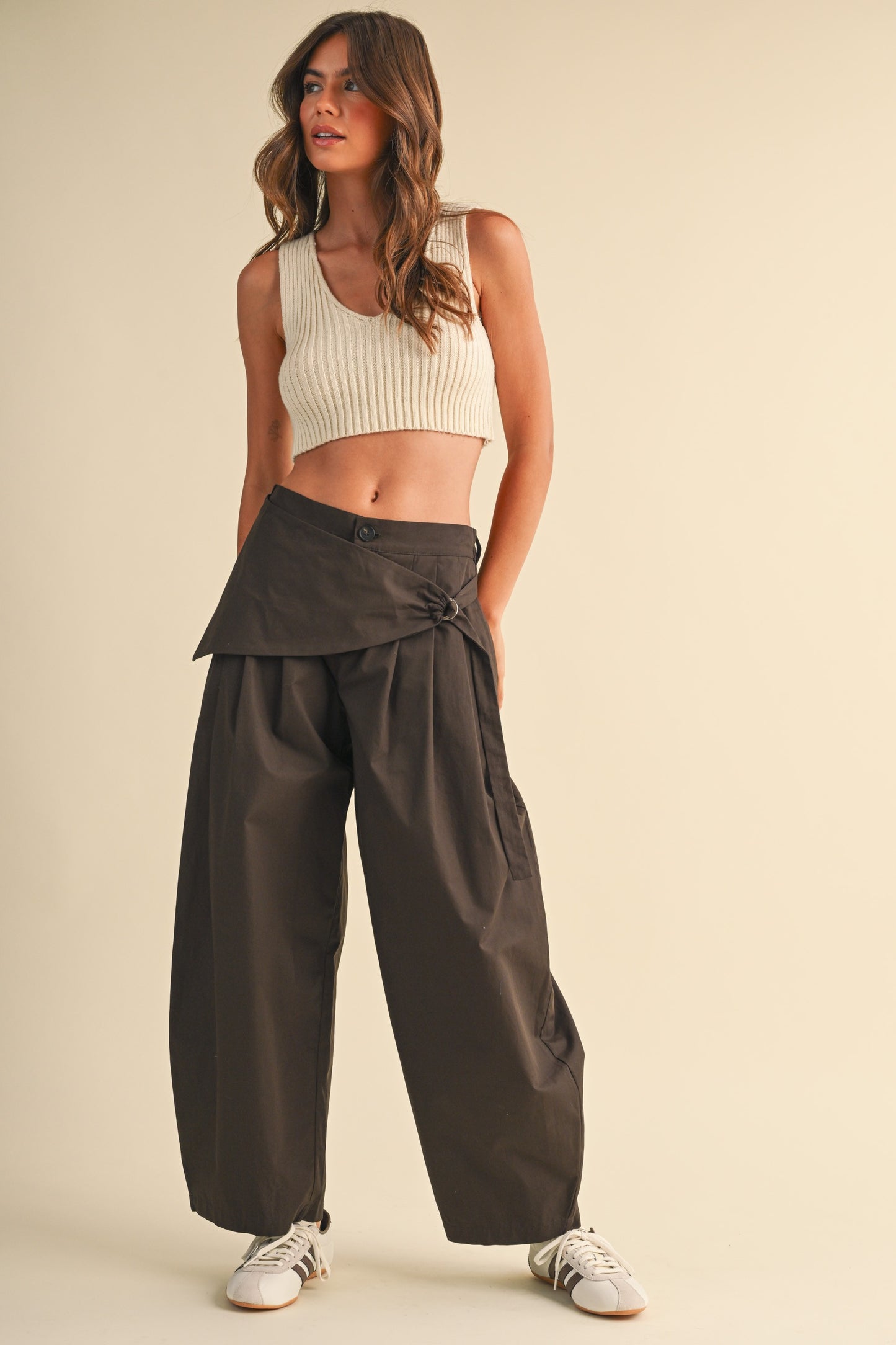 Sarong Dark Chocolate Barrel Pant