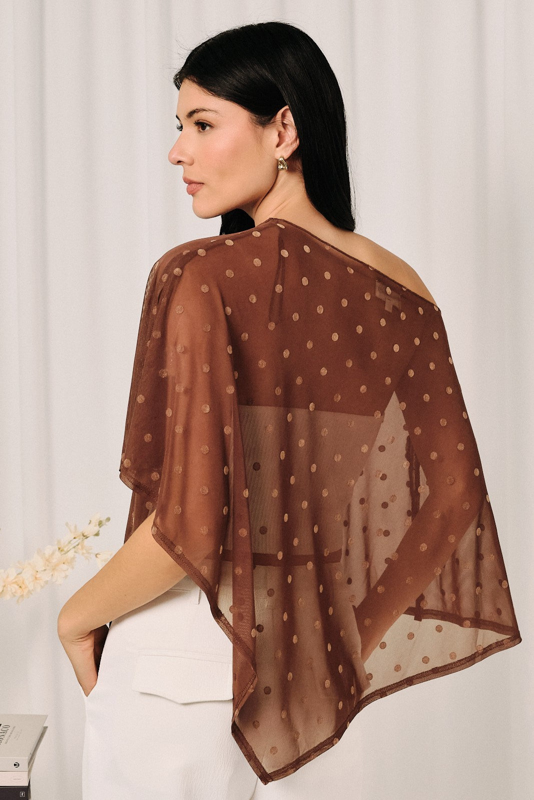 Brown Dot Poncho