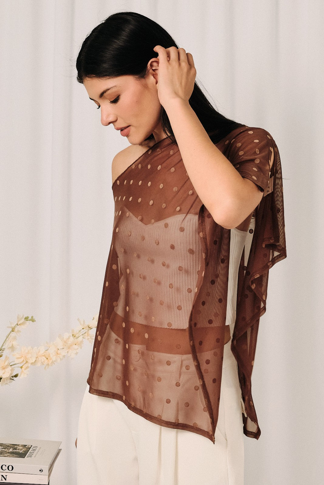 Brown Dot Poncho