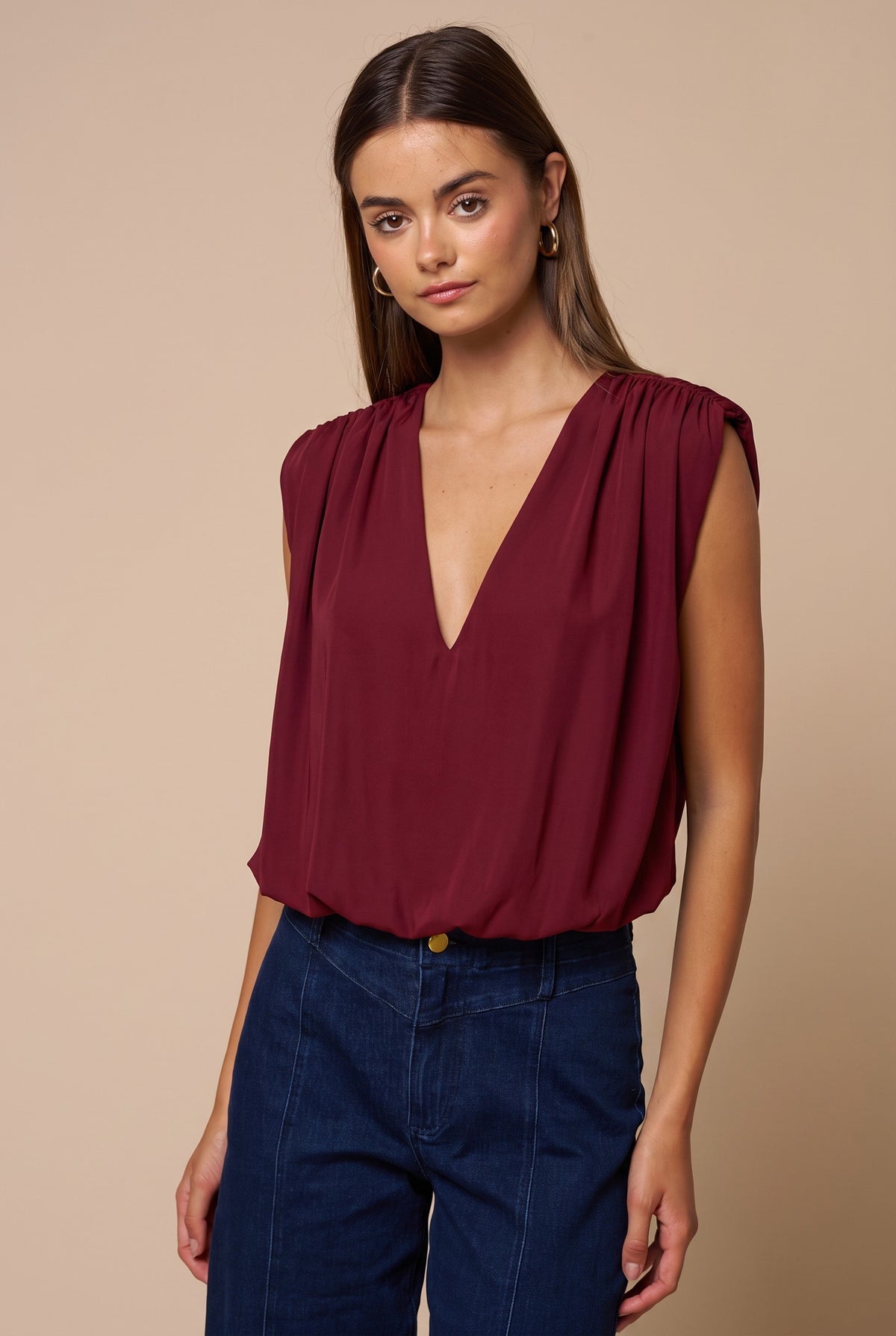 Kira Burgundy Top