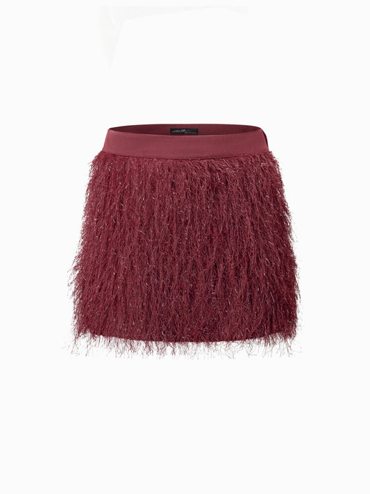 Fringe Mini Skirt