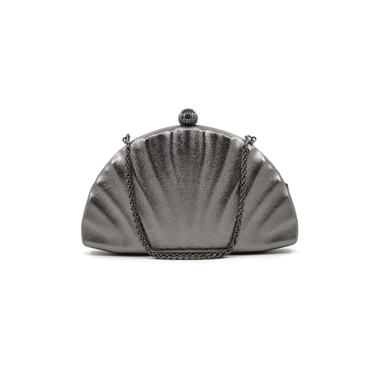 Shell Pewter Clutch