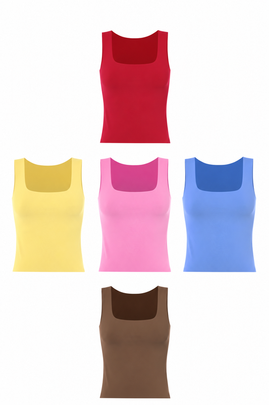 Basic Top Square Neck
