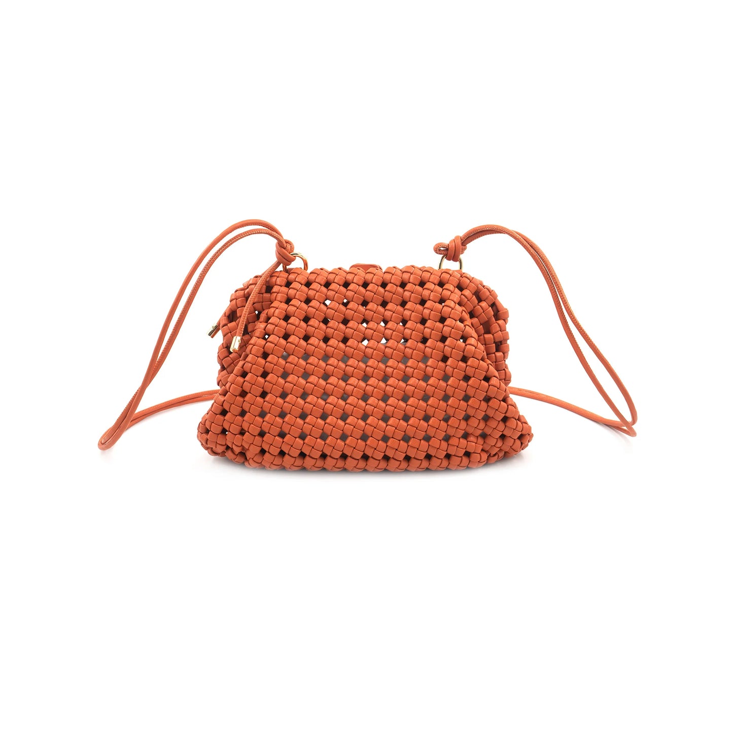 Textured Crossbody Bags Orange