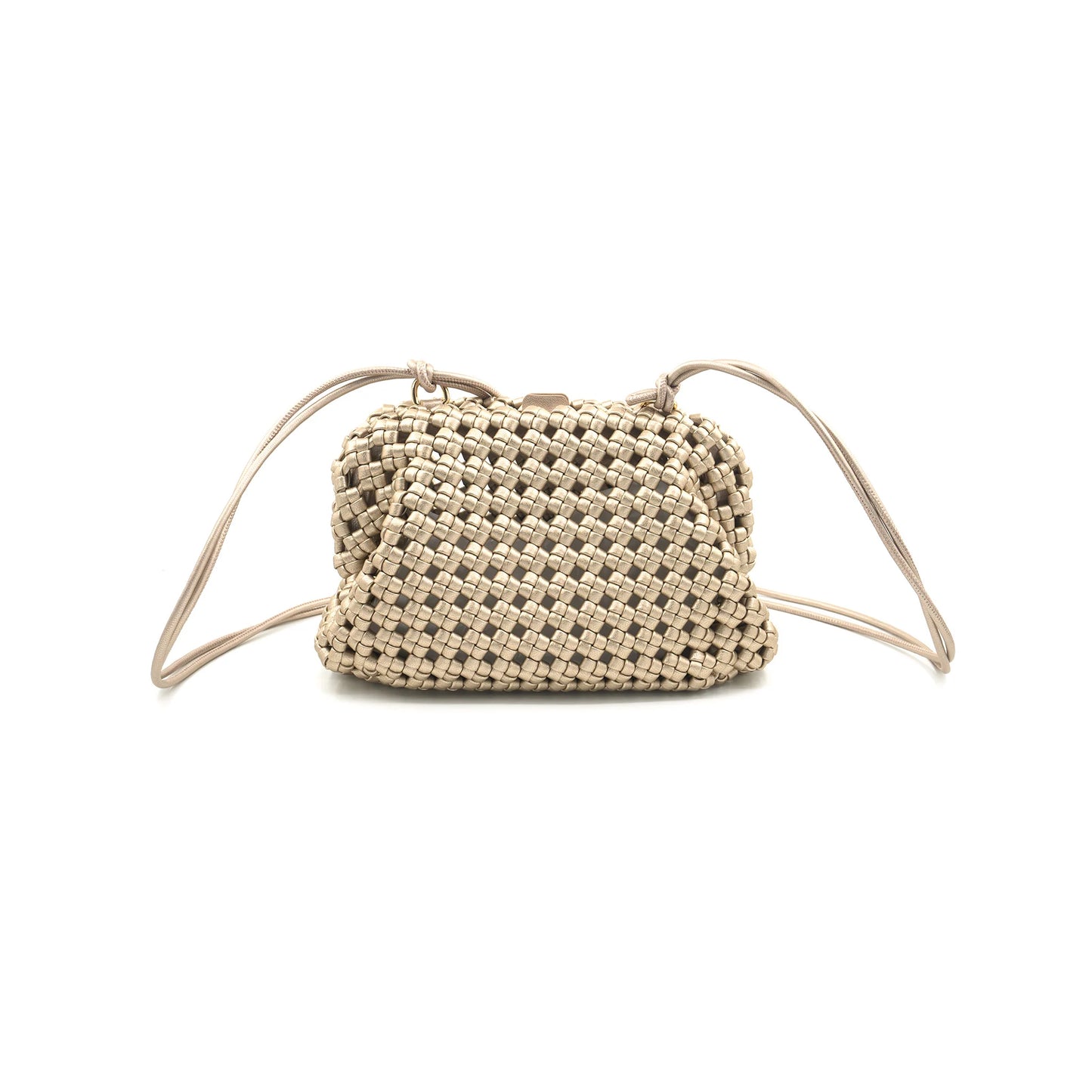 Textured Crossbody Bags Gold