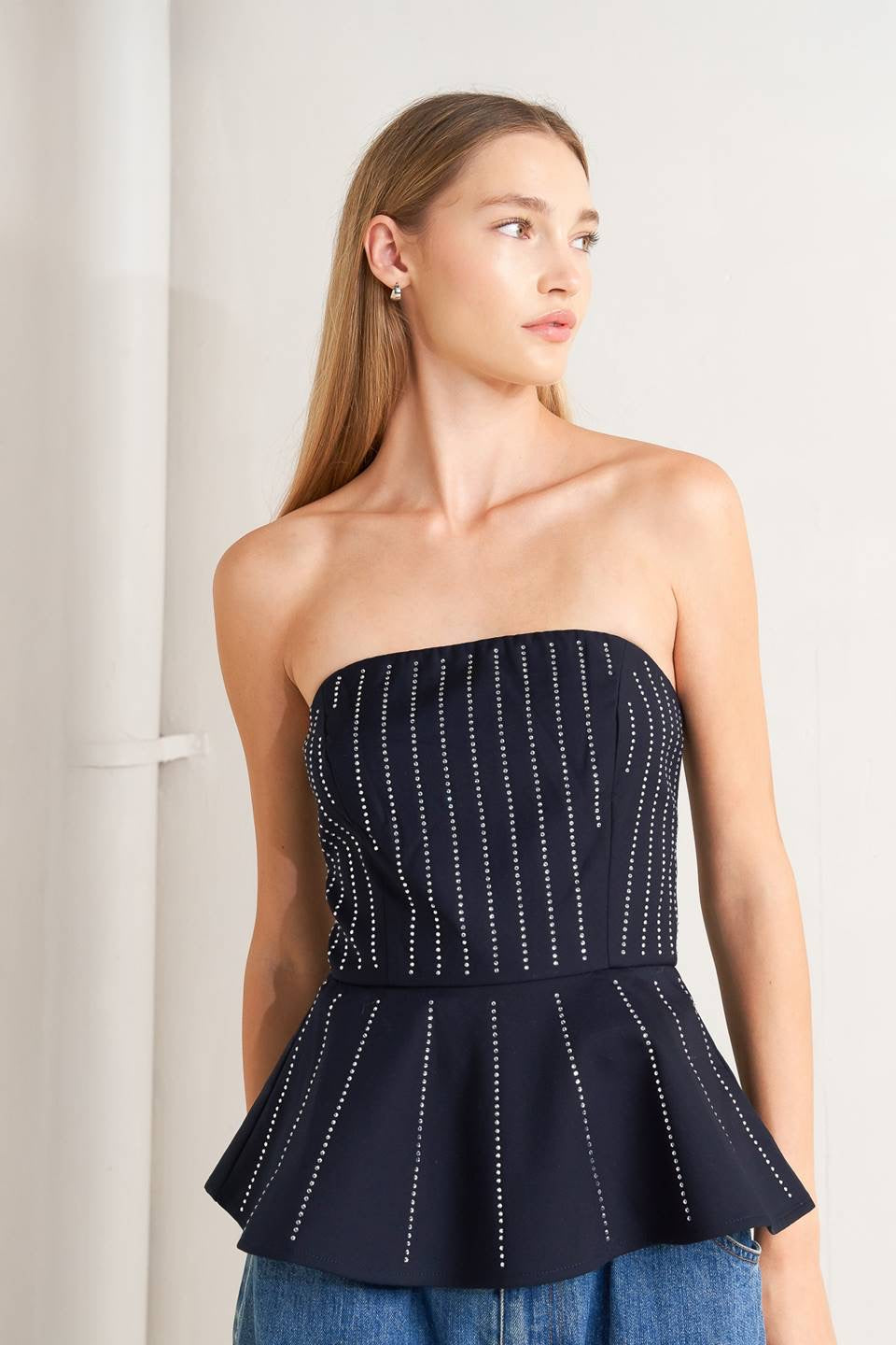 Samantha Rhinestone Top